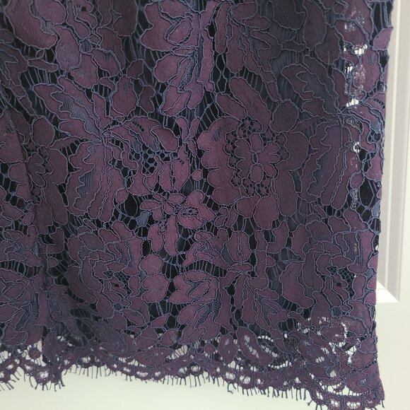 Nwt Banana Republic ladies sz 4 purple lace Sheath dress - Picture 6 of 6